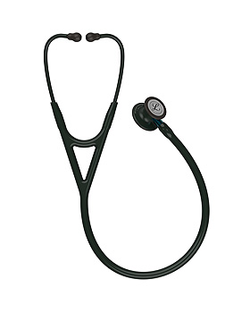 Littmann Stethoskop CARDIOLOGY IV, Black Edition, schwarz, blauer Anschluss, 3M Medica, medishop.de