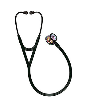Littmann Stethoskop CARDIOLOGY IV, Regenbogen Edition, poliert, schwarz, 3M Medica, medishop.de