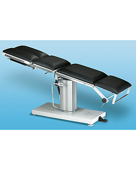 AGA-POWER-MAT Multifunktionstisch, Rahm. lackiert, Gestellfarbe lichtgrau, Bezug schwarz leitfhig, AGA Sanittsartikel, medishop.de