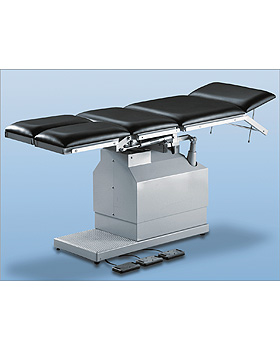 AGA-MULTI-MAT Multifunktionstisch mit 2 Motoren, Gestellfarbe reinweiß, Bezug schwarz leitfähig, AGA Sanitätsartikel, medishop.de