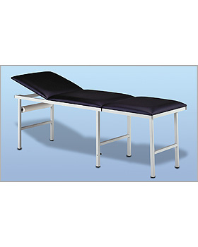 AGA Multiflex I, kombinierte Untersuchungsliege, Gestellfarbe weißaluminium, Bezug anthrazit, AGA Sanitätsartikel, medishop.de