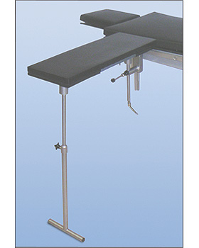 Arm- / Handschirurgietisch 650 x 250 mm, Edelstahl, Polsterauflage schwarz leitfhig, AGA Sanittsartikel, medishop.de