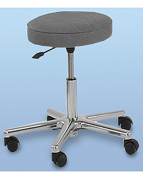 Drehhocker gepolstert, Hhe 41-53cm, Fukreuz alu poliert, Bezug atoll, AGA Sanittsartikel, medishop.de