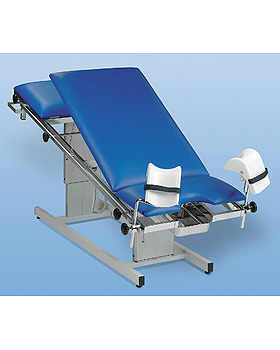 AGA-DUO-LIFTO-MED, Multifunktionsliege, R. verchr. 3-teilig, Gestellfarbe weißalu., Bezug hellbraun, AGA Sanitätsartikel, medishop.de