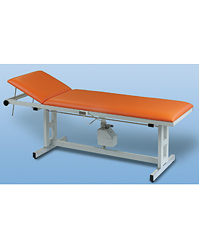 Massagebank, mit Motor, Gestellfarbe weißaluminium, Bezug weiß, AGA Sanitätsartikel, medishop.de