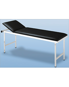 Gymnastikliege, Breite 100cm, Höhe 65cm, Gestellf. weißalu., Bezug anthrazit, AGA Sanitätsartikel, medishop.de