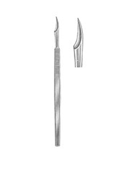 Abszemesser mit nadelf. Spitze, 13cm, Allgaier Instrumente, medishop.de