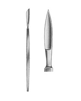 SIMON, Fistelmesser, Figur 2, kurzer Hals, Allgaier Instrumente, medishop.de