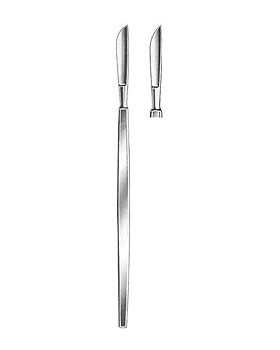 Augenskalpell, Figur  4, geballt, Allgaier Instrumente, medishop.de