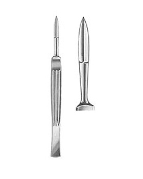 JOSEPH, Nasenplastikmesser, Figur 2, spitz, gerade, Allgaier Instrumente, medishop.de