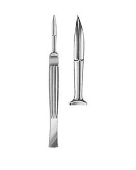 JOSEPH, Nasenplastikmesser, Figur 2, spitz, gebogen,, Allgaier Instrumente, medishop.de