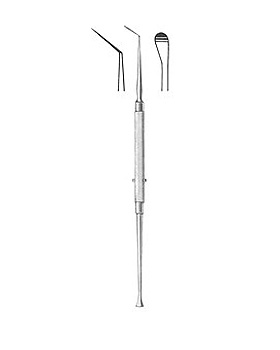 FREER, Septummesser, abgewinkelt, runde Schneide, Allgaier Instrumente, medishop.de