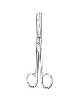 Chirurgische Schere, 13cm, spitz/stumpf, gerade, Allgaier Instrumente, medishop.de