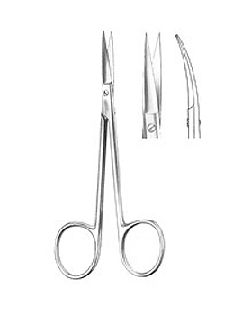 Irisschere, 12cm, gebogen, Allgaier Instrumente, medishop.de