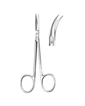 Irisschere, 11,5cm, seitwrts gebogen, Allgaier Instrumente, medishop.de