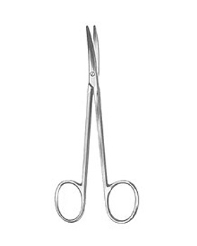 Strabismusschere, 11,5cm, gebogen, Allgaier Instrumente, medishop.de