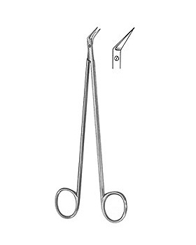 HEGEMANN, Gefschere, 19cm, 45 Grad seitwrts abgewinkelt,, Allgaier Instrumente, medishop.de