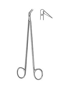 HEGEMANN, Gefschere, 19cm, 125 Grad seitwrts abgewinkelt,, Allgaier Instrumente, medishop.de