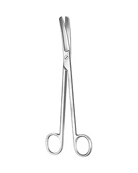 SIMS, gynkologische Schere, 20cm, stumpf/stumpf, gebogen, Allgaier Instrumente, medishop.de