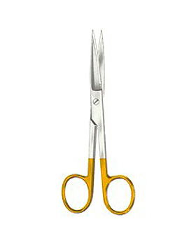 Chirurgische Schere, 14,5cm, spitz/spitz, gerade, mit Hartmetall,, Allgaier Instrumente, medishop.de