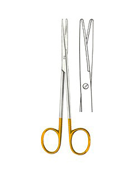 METZENBAUM, Prparierschere, 14,5cm, gerade, mit Hartmetall, Allgaier Instrumente, medishop.de