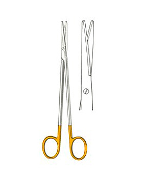 METZENBAUM, Prparierschere 18cm, gerade, mit Hartmetalleinlagen, Allgaier Instrumente, medishop.de