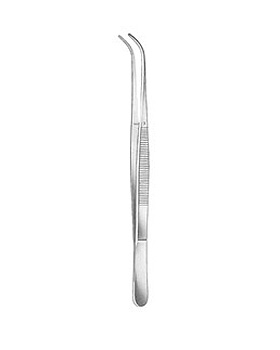 POTTS-SMITH, anatomische Pinzette, 25cm, gebogen, Allgaier Instrumente, medishop.de