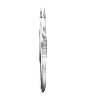 HUNTER, Splitterpinzette, 10,5cm, gerade, mit Stift, Allgaier Instrumente, medishop.de