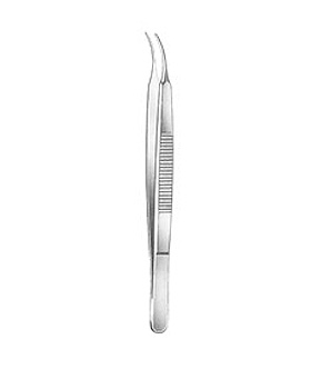 STEVENS, Irispinzette, anatomische, 10,5cm, leicht gebogen, Allgaier Instrumente, medishop.de