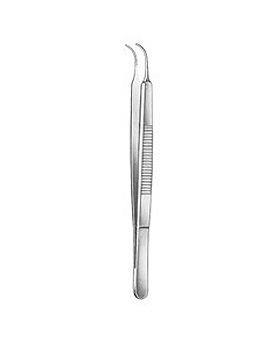 STEVENS, Irispinzette, anatomische, 10,5cm, gebogen, Allgaier Instrumente, medishop.de
