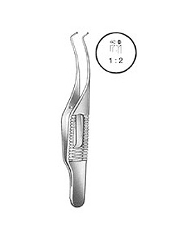 BARRAQUER-KATZIN (COLIBRI), Fixierpinzette, 7cm, 1x2 Zhne, Allgaier Instrumente, medishop.de