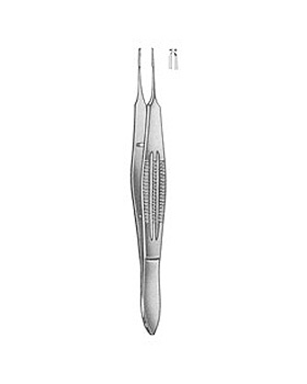 CASTROVIEJO, Nahtpinzette 10cm, 1x2 Zähne, gerade, 1mm, Allgaier Instrumente, medishop.de