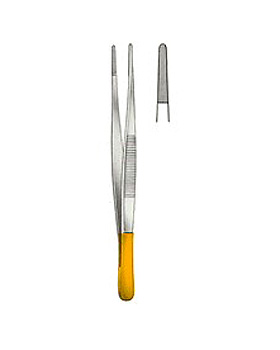 Anatomische Pinzette, 14,5cm, schmal, mit HM-E, Allgaier Instrumente, medishop.de