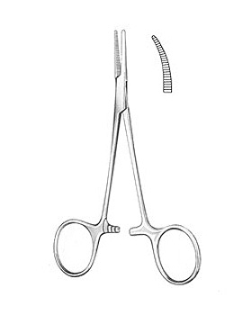 HALSTEAD-MOSQUITO, Arterienklemme, 12,5cm gebogen, Allgaier Instrumente, medishop.de