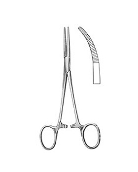 KELLY, Arterienklemme, 14cm, gebogen, Allgaier Instrumente, medishop.de