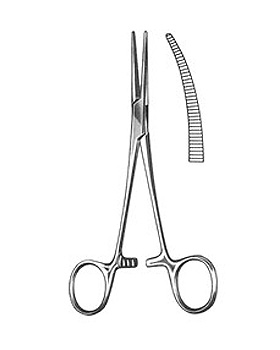 CRILE-RANKIN, Arterienklemme, 16cm, gebogen, Allgaier Instrumente, medishop.de