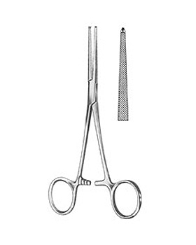 LOVELACE, Arterienklemme,  15,5cm, gerade, kreuzgerieft, 1x2 Zhne, Allgaier Instrumente, medishop.de