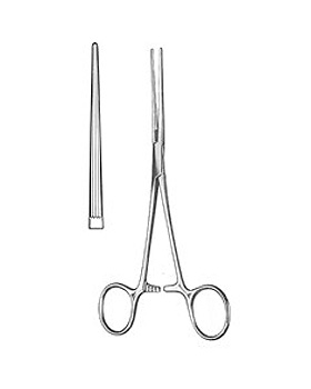 BAINBRIDGE, Arterienklemme, 15cm, gerade, lngsgerieft, Allgaier Instrumente, medishop.de