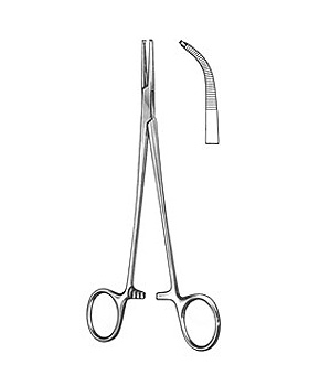 ADSON, Arterienklemme, 18,5cm, gebogen 1x2 Zähne, Allgaier Instrumente, medishop.de