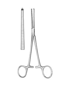 OCHSNER-KOCHER,, Arterienklemme, 24cm gerade, 1x2 Zhne, Allgaier Instrumente, medishop.de