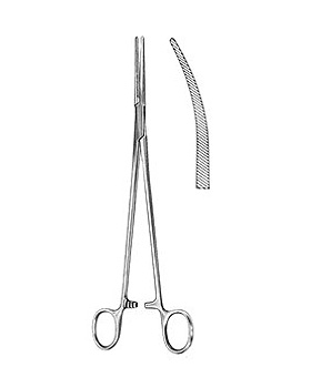 BENGOLEA,, Arterienklemme, 26cm, gebogen, Allgaier Instrumente, medishop.de