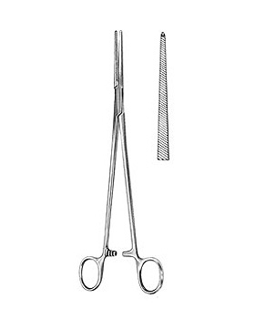 BENGOLEA, Arterienklemme,  20cm, gerade, 1x2 Zhne, Allgaier Instrumente, medishop.de