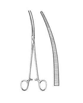 CRAFOORD, Arterienklemme,  24cm, gebogen, Allgaier Instrumente, medishop.de
