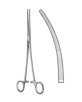SAROT, Arterienklemme, 24cm, gebogen, Allgaier Instrumente, medishop.de