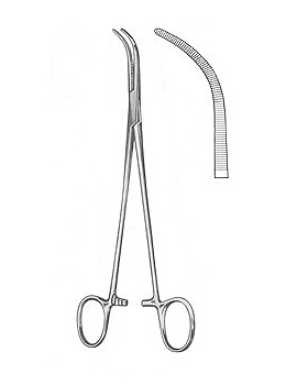 OVERHOLT-GEISSEND�RFER, Pr�parierklemme, 22,5cm, Figur 4, Allgaier Instrumente, medishop.de