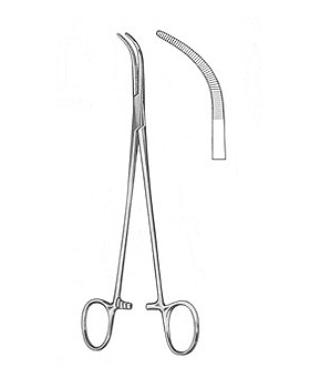 OVERHOLT-GEISSENDÖRFER, Präparierklemme, 21,5cm, Figur 5, Allgaier Instrumente, medishop.de
