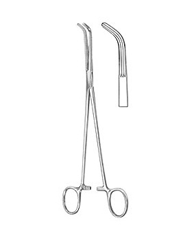 LAHEY, Gallenkanalklemme, 19cm, gebogen, Allgaier Instrumente, medishop.de