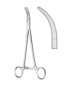 MOYNIHAN, Gallenklemme, 23,5cm, gebogen langes Maul, Allgaier Instrumente, medishop.de