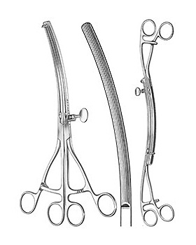 LANE, Magenklemme, 30cm, gebogen, Allgaier Instrumente, medishop.de