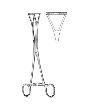 DUVAL, Darmfa�zange, 20cm, Maulbreite 28mm, Allgaier Instrumente, medishop.de